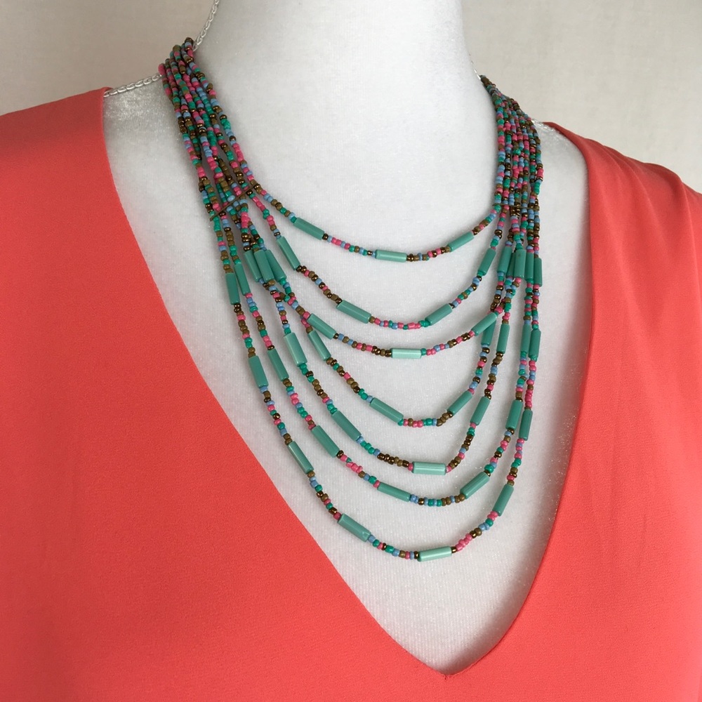 Tiered Beaded Necklace